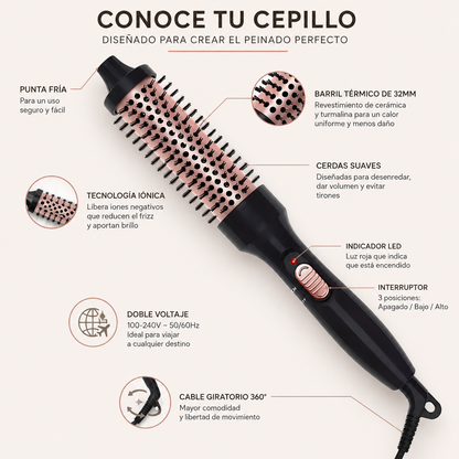 Cepillo Moldeador 3 en 1